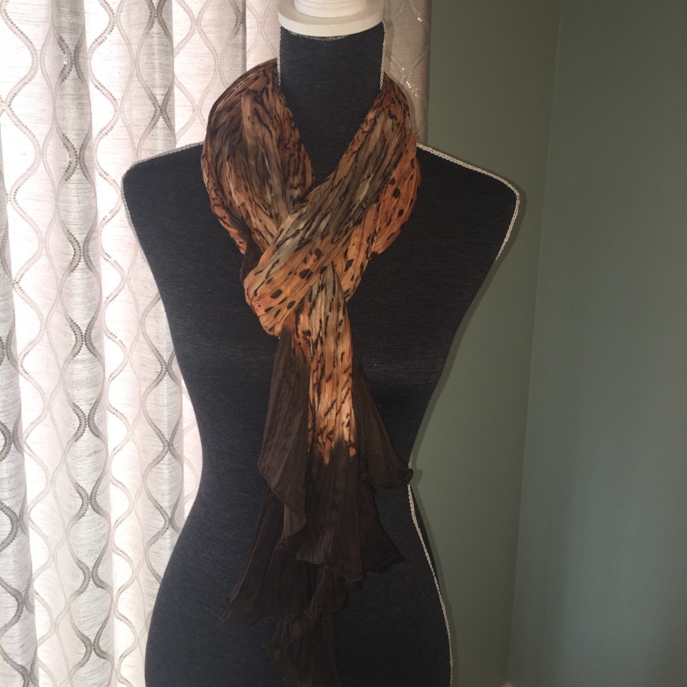 Animal print scarf